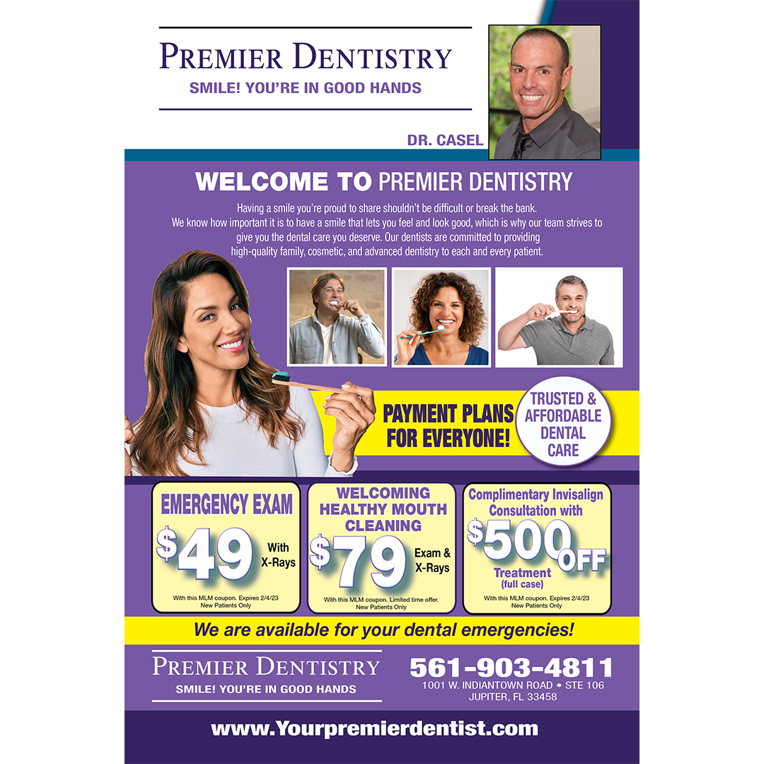 MyLivingMedia's tweet photo. 🔥SIZZLIN' DEAL🔥

Visit Premier Dentistry for a complimentary consultation for, plus $500 OFF*, Invisalign 😁

#Dentist #Braces #TeethCleaning #DentalExam #Coupons #DentalHealth #DentalHygiene #DentalCare #FamilyDentistry #AdvancedDentistry #JupiterFL #PBCounty #DentalXrays https://t.co/5aFXoEyqBT