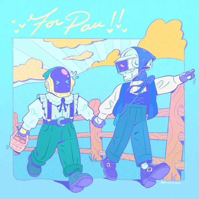 Some Cozy Cottagecore Punks as a gift for Pau ! Hope you have a happy and healthy New Year!!  #DPX23 