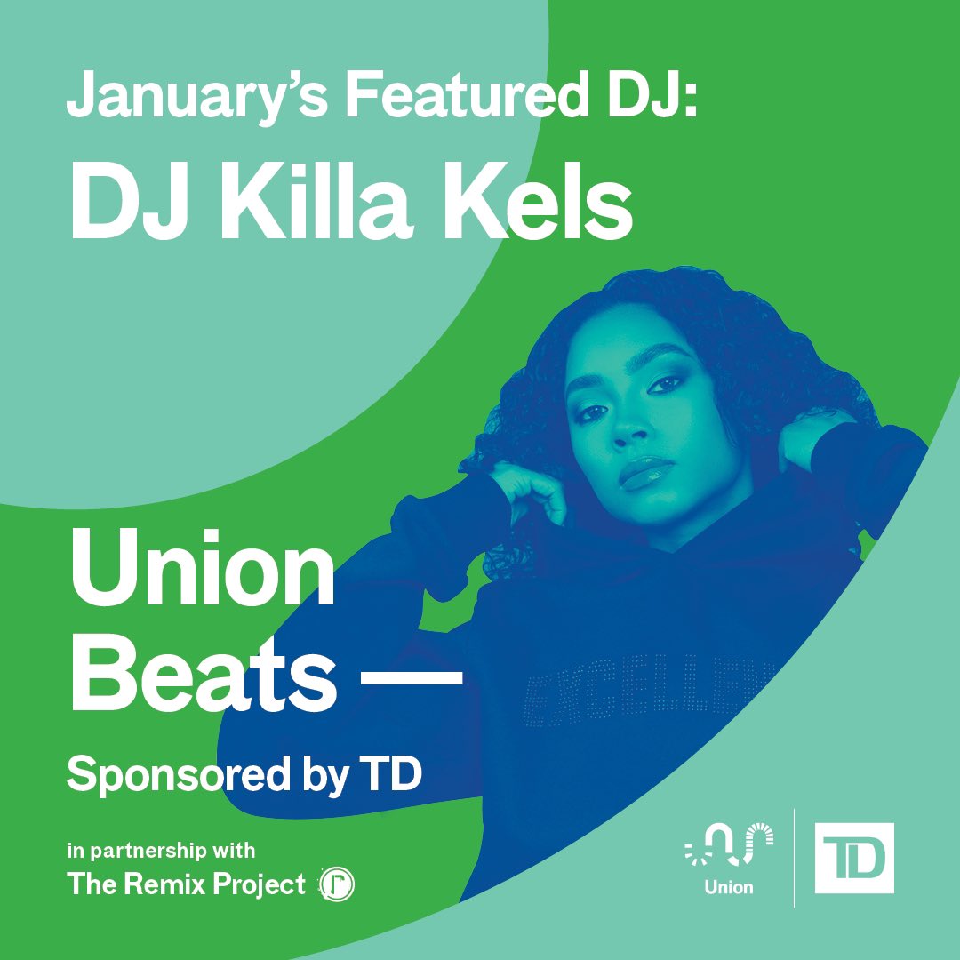 killaxkels's tweet photo. Been loving my time at @TorontoUnion this past month as their featured DJ for January. Next week is my last shift 🥲 if you’re passing through, come by and say hello! @TheRemixProject 💚 https://t.co/7CPg4KWabt