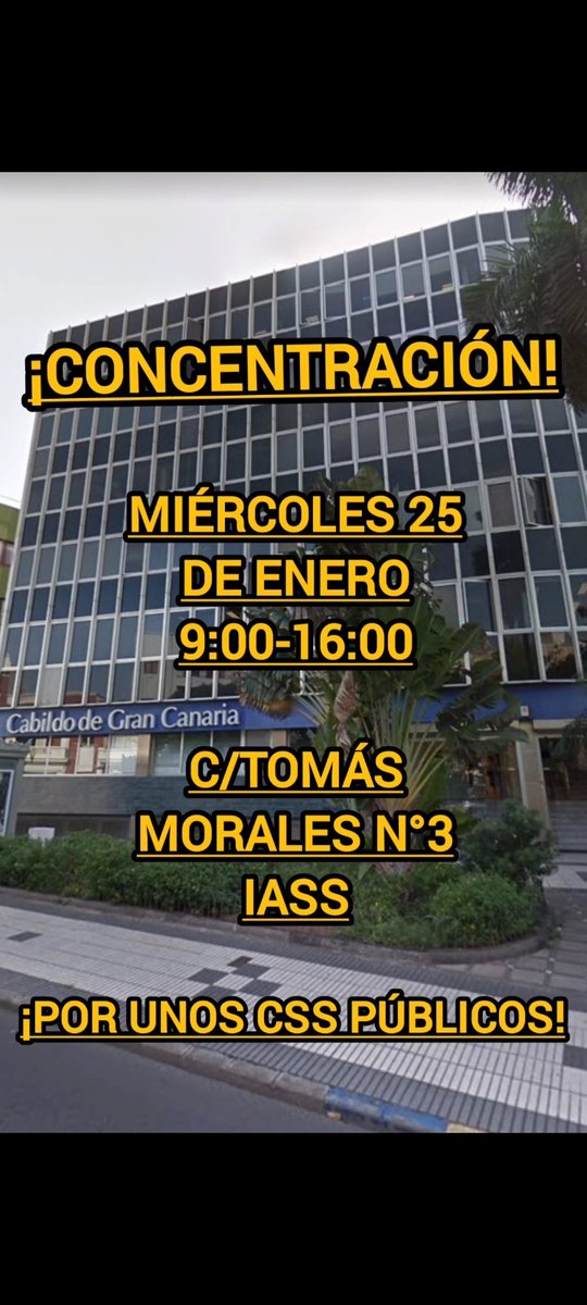 Los trabajadores del CSS El Pino en Las Palmas de Gran Canaria en lucha.