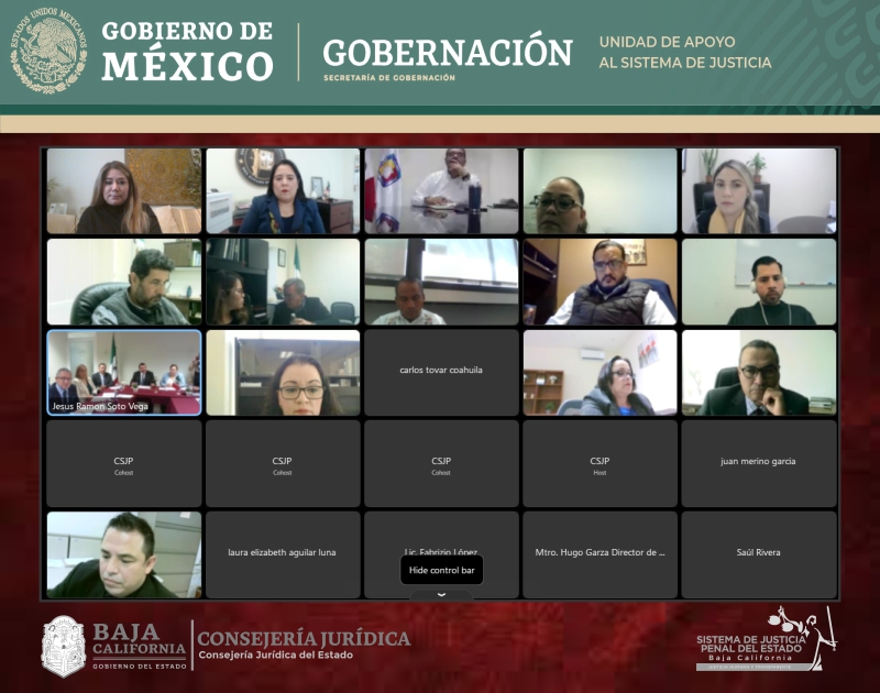 El día de ayer participamos en otra sesión de trabajo con la Unidad de Apoyo al Sistema de Justicia de la <a href="/SEGOB_mx/">Gobernación</a>  en materia de Consolidación del SJP.