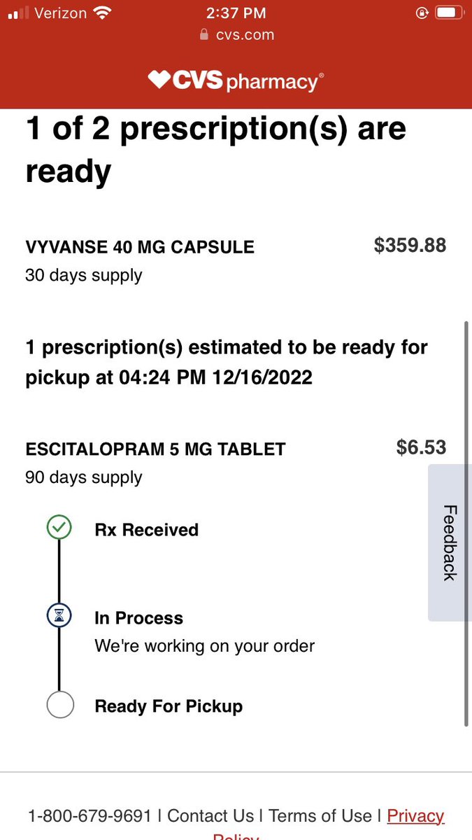 LauraRunyan's tweet photo. Just trying to figure out why @BCBSMA and @cvspharmacy hate me. I’ve been back and forth with them and my doctors office since November of 2022 trying to get my vyvanse covered. I’m worried they are pushing this back so I won’t get a reimbursement. Pic from Dec. https://t.co/DpUFnABGaZ