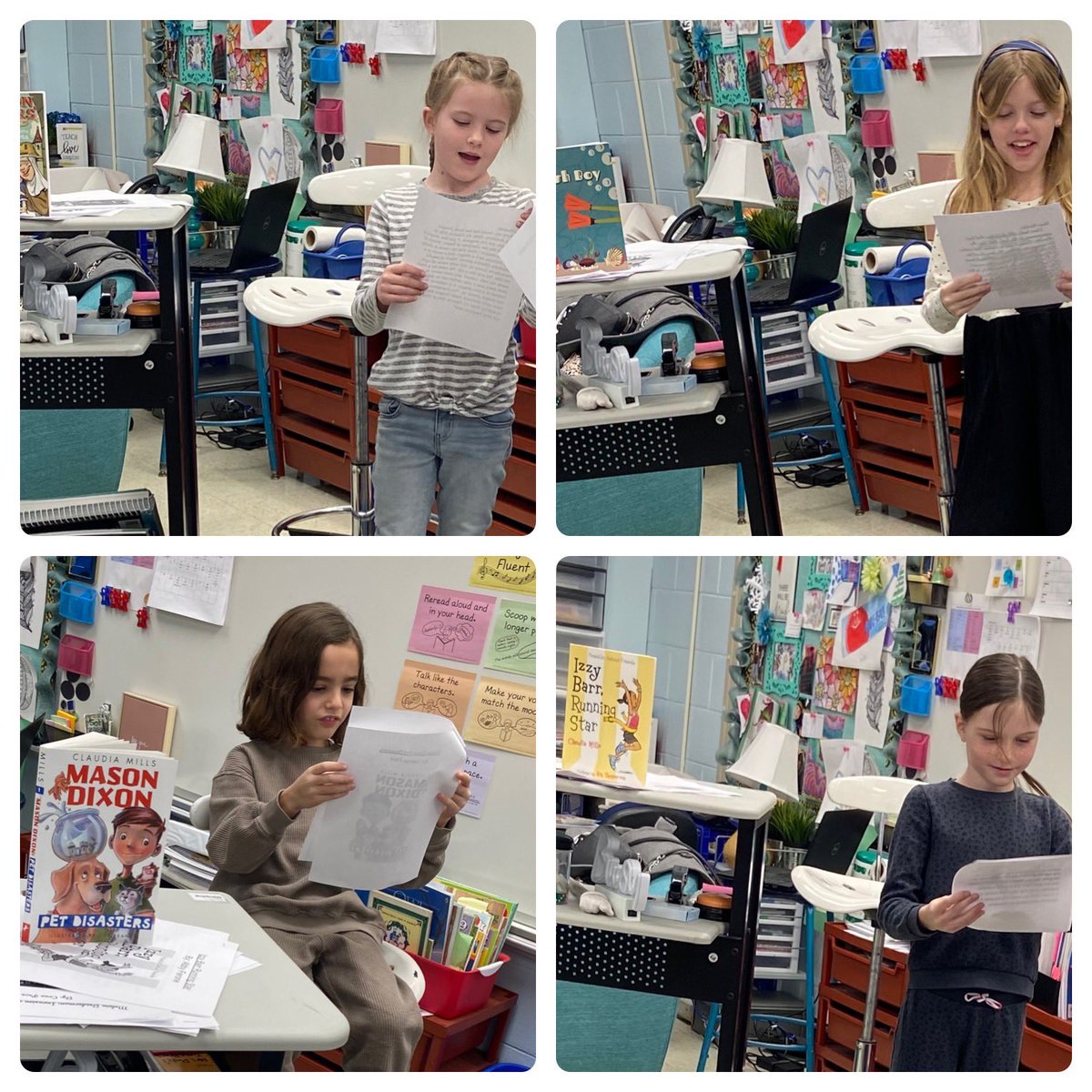 Today my MB 2nd grade writers shared their book reviews with their classmates!