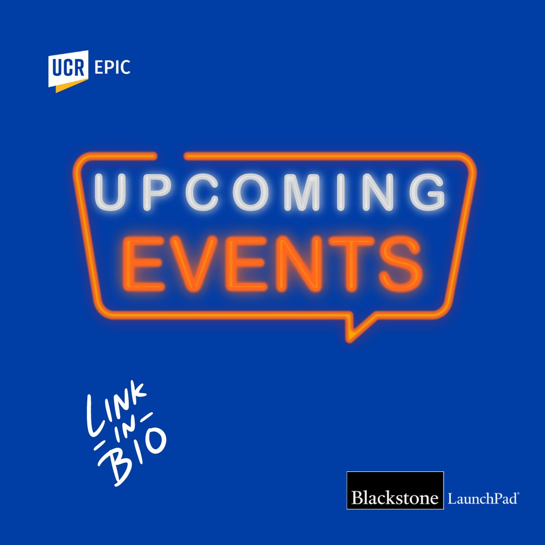 LaunchpadUcr's tweet photo. Hello Highlanders! Check out our upcoming events, today is the deadline for applying for @UCR_Innovation  INNOVAR. On January 24th, we will have Florin Diumea presenting his Bright Business Model. On January 31st we will have a Design Workshop. More info? visit the link in bio. https://t.co/EZtQe9ZExG