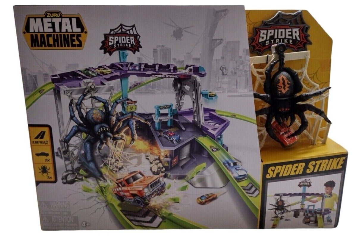 Suaviterinmodo's tweet photo. Metal Machines black Spider Strike Track Set Zuru toy action figure racing car
#zuru #metalmachines #blackspidertrackset #blackspider #trackset #actionfigure #racingcar #new

https://t.co/4fqLmQFzAI https://t.co/65RU99Xsih