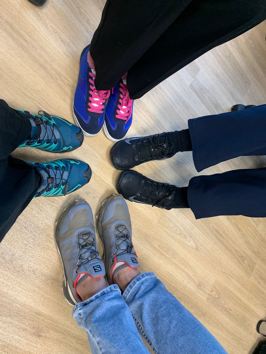 nicejaus's tweet photo. โWear Your Trainers to Work Dayโ@NHSHarlow.Break time outdoor walks ๐ณ, Gastro secretaries 100 squats challenge ๐. Multi professional approach of raising awareness of movement @ workspace ๐๏ธโโ๏ธ๐ง๐ปโโ๏ธโน๐ปโโ๏ธ#makemovementcount @GamesEoE @ReconGamesUK #teamworkmakesthedreamwork https://t.co/K76NOygtfN