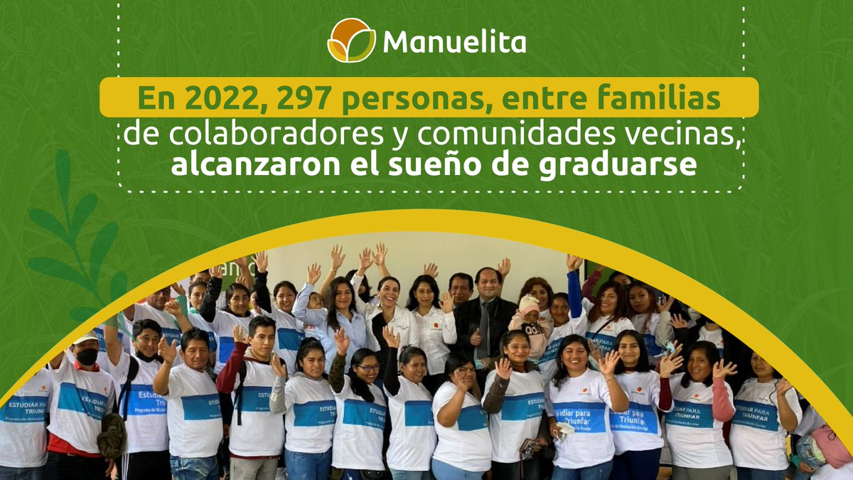 Manuelita160's tweet photo. Contribuimos al progreso y bienestar de nuestros colaboradores y comunidades vecinas. En 2022 impulsamos y acompañamos la formación de 197 adultos y jóvenes extraedad en Colombia; y 100 en Perú, quienes alcanzaron su sueño de convertirse en bachilleres.

#CultivamosCosasBuenas https://t.co/GrInhRNlr5
