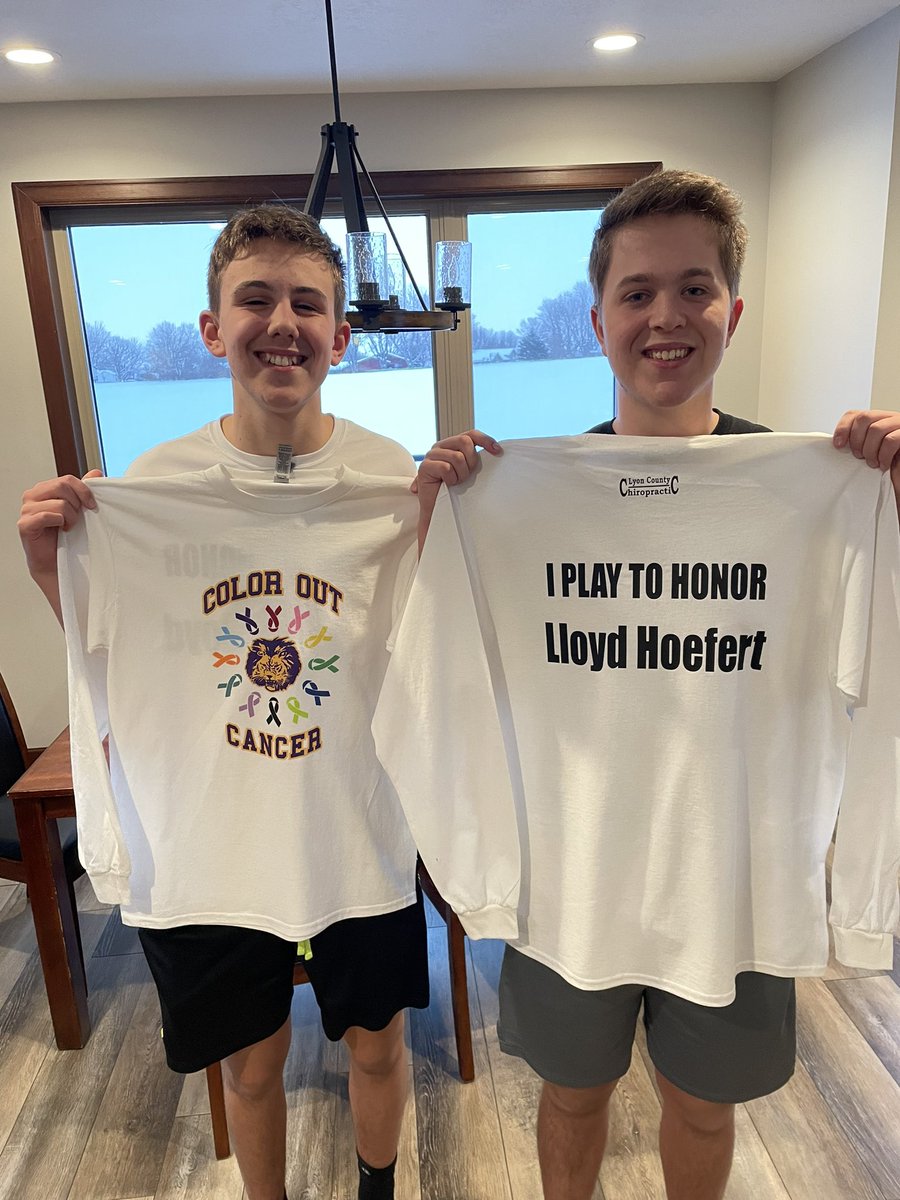 drcodyhoefert's tweet photo. For tonight’s #coloroutcancer game @CentralLyon my boys @EthanHoefert and @HoefertEphraim are playing in honor of my Dad Lloyd! I am so proud of them! https://t.co/ORl1yLaRQY
