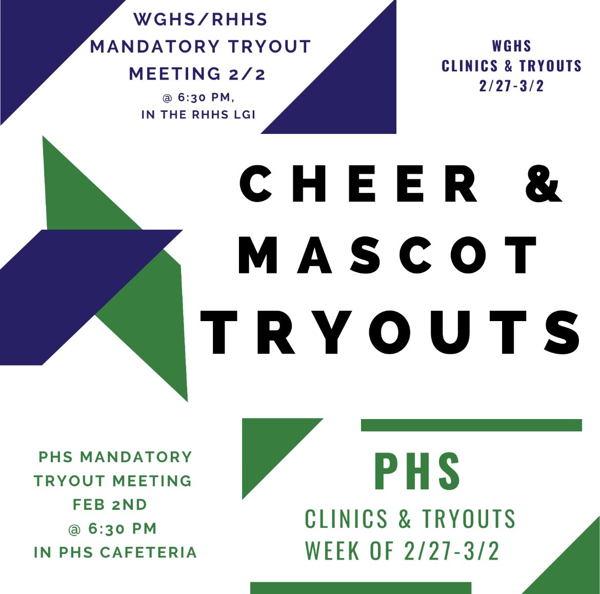Cheer tryout meeting is less than two weeks away! <a href="/CheerProsper/">Prosper HS Cheer</a> <a href="/UTexas35/">Nick Jones</a> <a href="/EmilyPaigeAllen/">Emily Allen</a> <a href="/PISDReynolds/">Reynolds Middle School</a> <a href="/ProsperRushing/">Rushing Middle School</a>