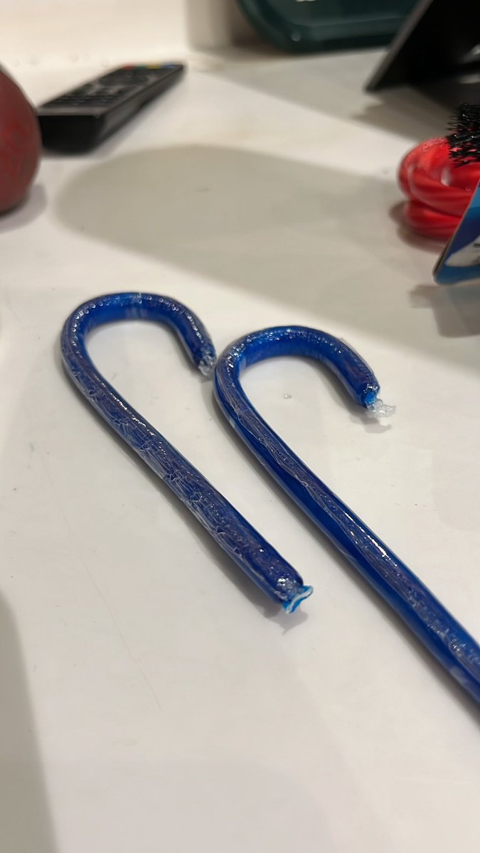 BerryFruitCakes's tweet photo. Windex flavor candy canes https://t.co/Q8TGe39Q9f