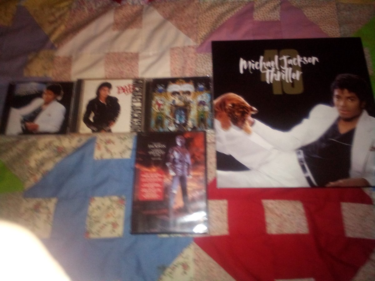 My <a href="/michaeljackson/">Michael Jackson</a> collection and I need to get more I know but I am proud of my contribution to his legacy. I still want Off the Wall, History, Blood on the Dance Floor and The Jacksons Destiny album 
#MichaelJackson #TheJacksons #Thriller40