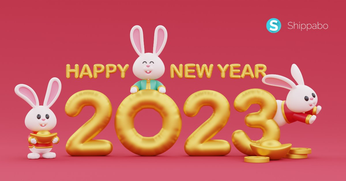 Shippabo's tweet photo. Happy Lunar New Year! The Shippabo team wishes you all the best this 🐰 Year. Hop into success!

#lunarnewyear2023 #yearoftherabbit https://t.co/PZChD8cKVF