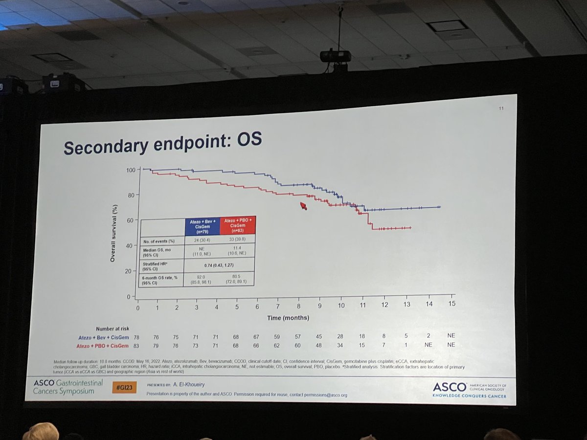 Should bev be studied in combination with standard gem cis and IO in cholangio? Provocative data.