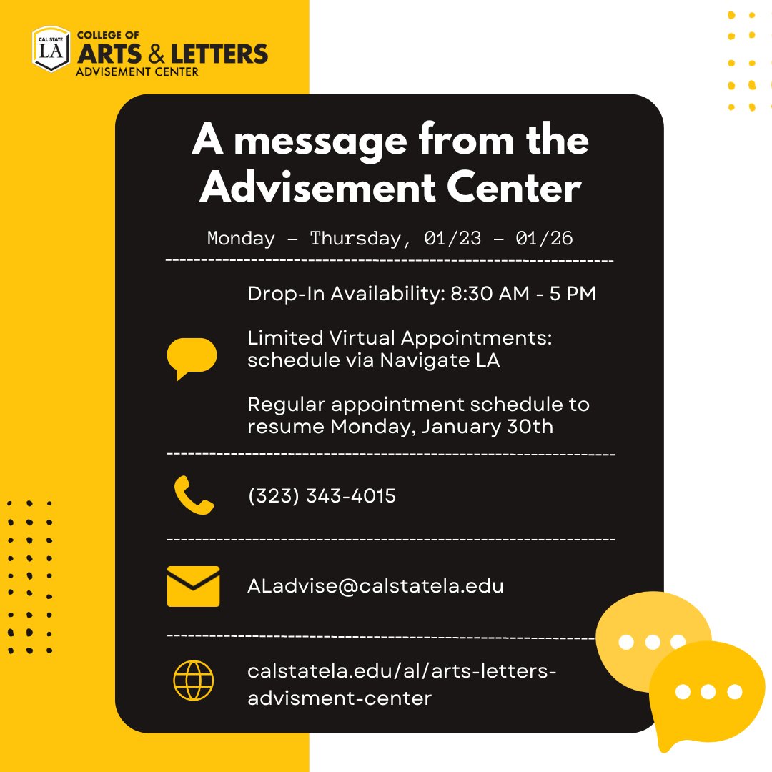 Cal State LA - College of Arts & Letters tweet media