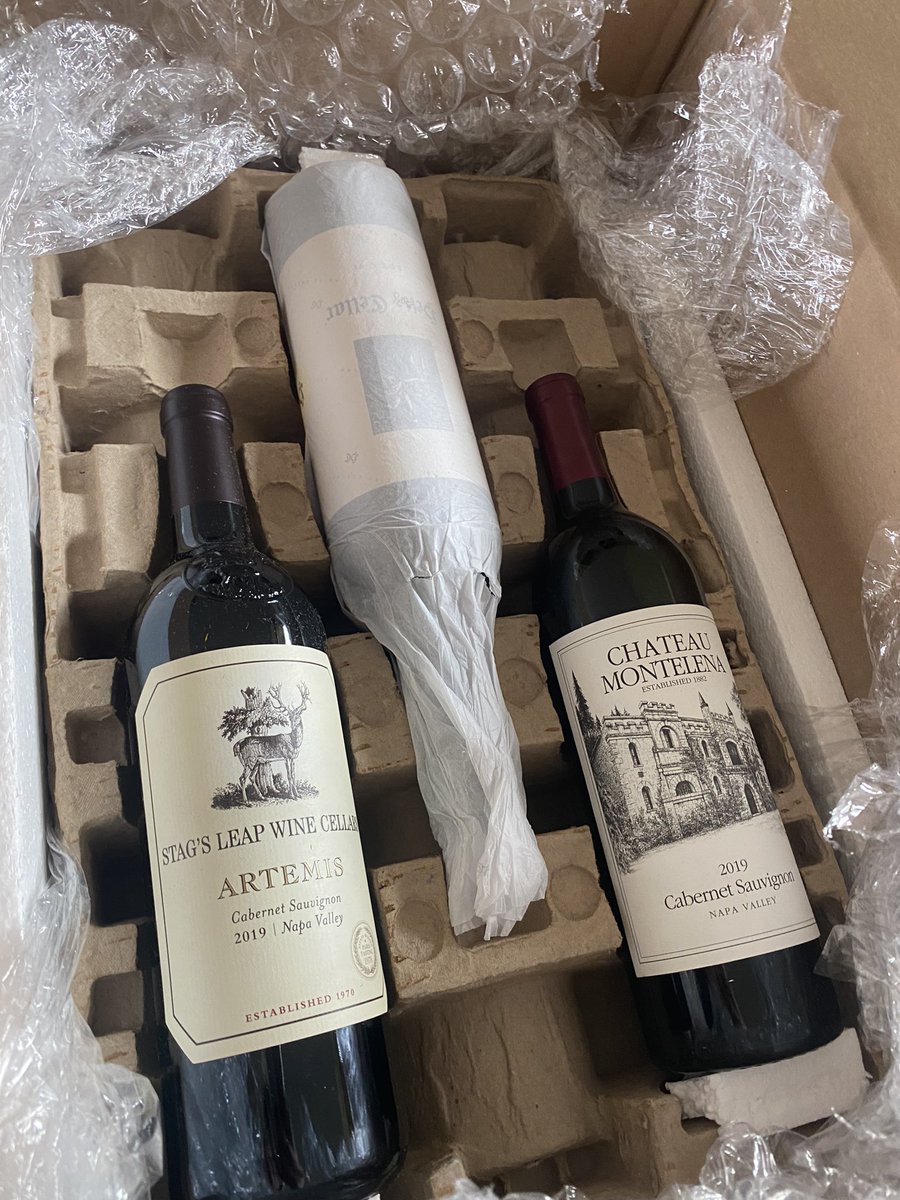 It’s the gift that keeps on giving. Bottles of wine I won in the <a href="/theaedfdn/">The AED Foundation</a> silent auction during this year’s <a href="/AEDSocial/">Associated Equipment Distributors</a> #AEDSummit. Cheers to the weekend. #itsforcharity #heavyequipment #ERP #software #tradeshow🍷