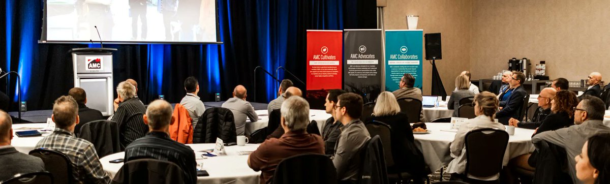 Announcing AMC's 2023 Expo: INSPIRE taking place April 26 &amp; 27 in London, Ontario. We will highlight industry innovation through facility tours, insights from top industry experts, and networking opportunities including a Trade Show. Register today: bit.ly/3kyeBFH