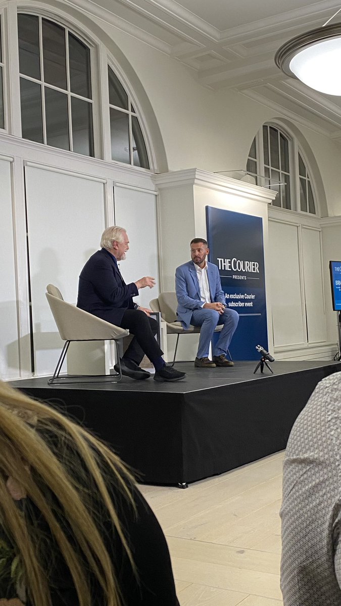 Fantastic evening organised by <a href="/thecourieruk/">The Courier</a> fascinating stories from start to end. Looking forward in reading Brian Cox ‘Putting the Rabbit in the Hat’