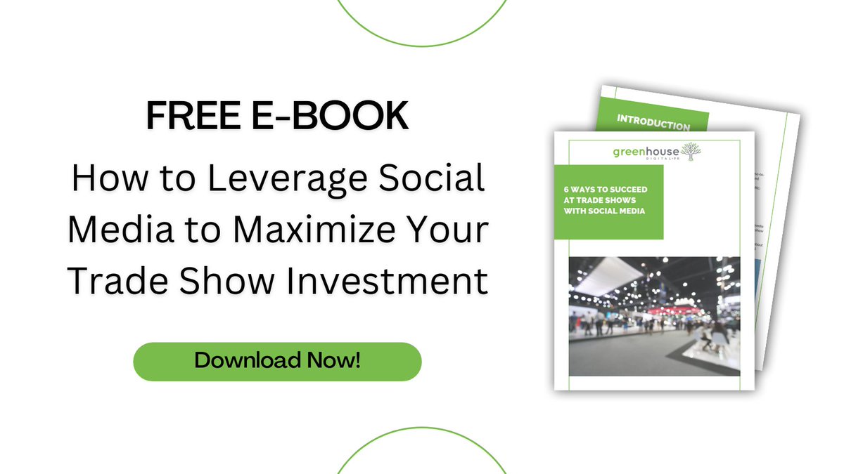 Find out how to increase booth traffic and deliver more leads at the next trade show! 

Our FREE guide teaches you how to leverage social media to maximize your trade show investment.

Download here: bit.ly/3ZOTYFz