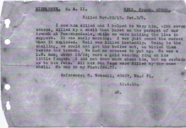 fha772's tweet image. Do any of my Twitter friends know any good World War 1 battlefield researchers?
I'm looking for help trying to locate the site of the trench my great grandfather was killed in at Passchendaele in November 1917.
#Ypres
#Passchendaele
#Passendale
#WorldWar1
#TheGreatWar