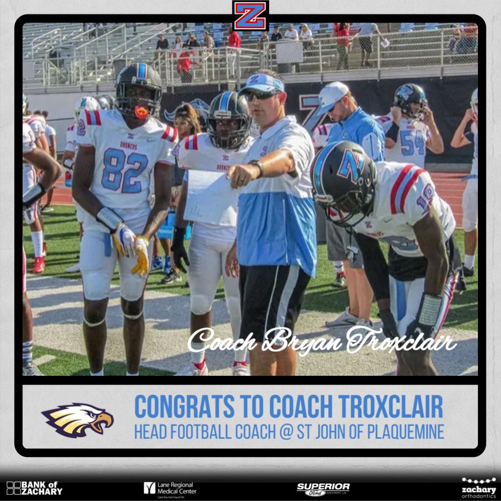 Zachary High Football tweet media