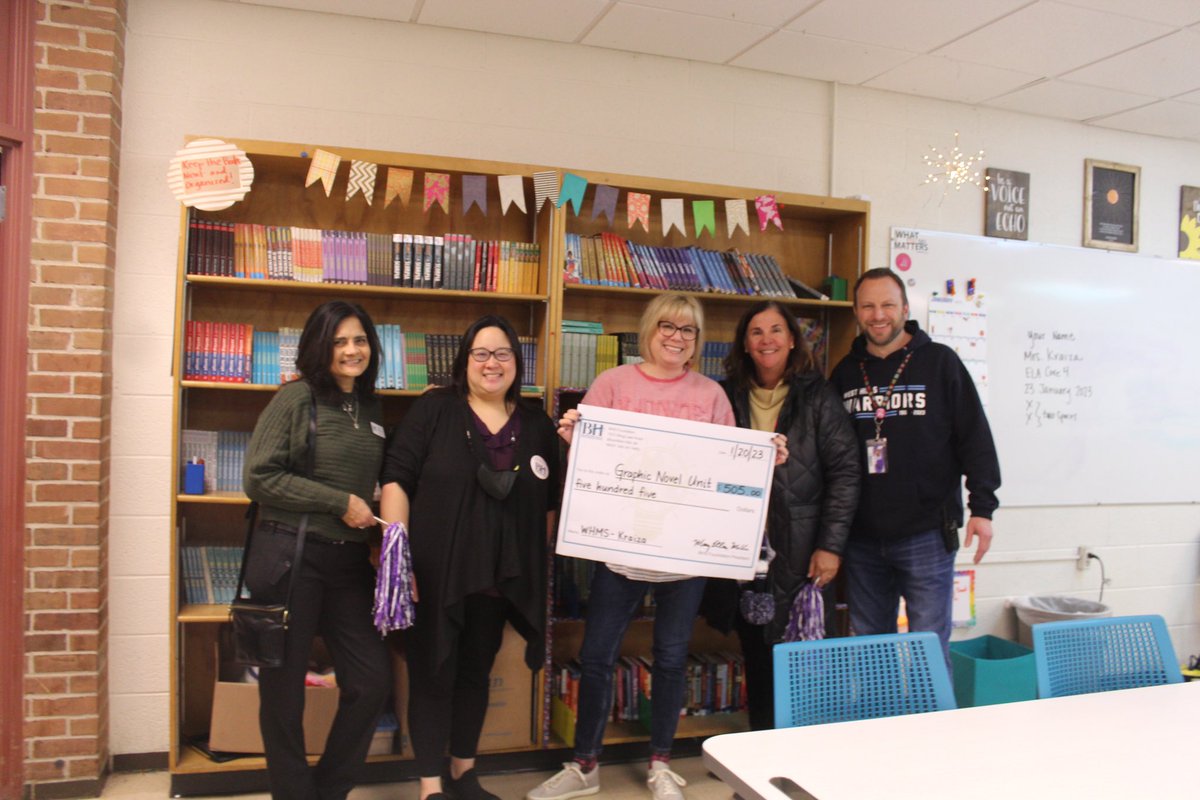 Thx <a href="/BHSFoundationMI/">BHS Foundation</a> for your continued support of our staff and students! @bhswatson <a href="/WestHillsMS/">West Hills Warriors</a> @LisaKraiza19