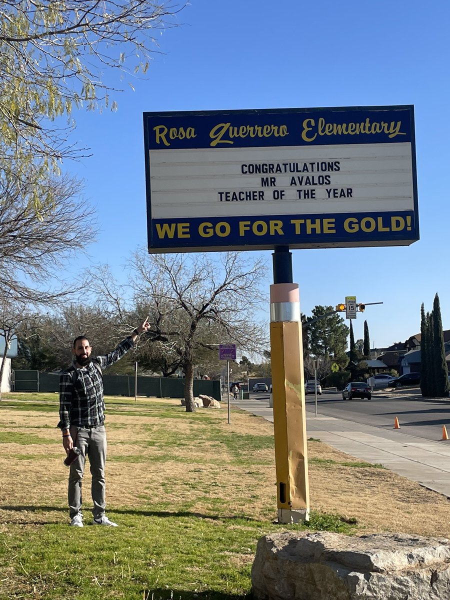 CoachAvalosEDHS's tweet image. I never set out to be awarded. All I’ve ever wanted was to connect with my students and be their shining light to show them that I will always believe in them. Today I was named Rosa Guerrero Elementary Teacher of the Year as voted by my peers. Cont…