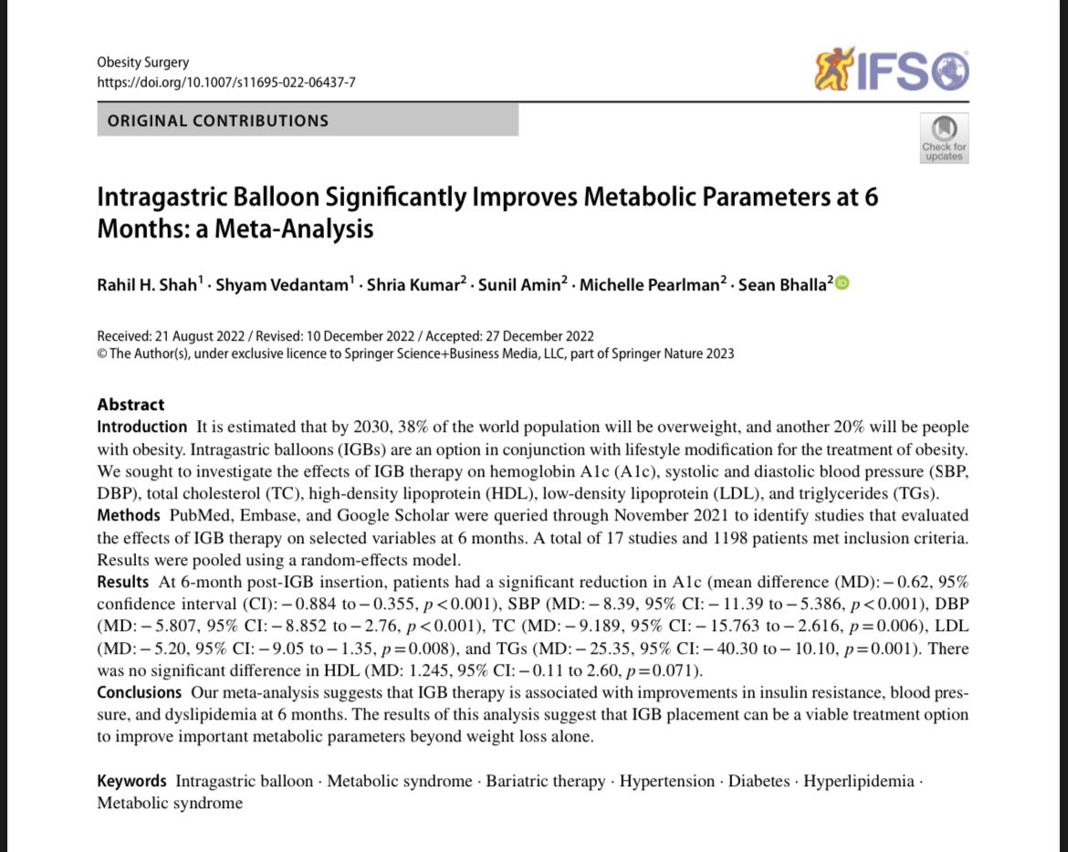 Rahil H Shah (@rahilhshahmd) on Twitter photo Excited to share our latest publication in <a href="/JournalObesity/">Obesity Surgery Journal</a>! Couldn’t have done it without <a href="/ShyamVedantam/">Shyam Vedantam</a> and the guidance and mentorship of <a href="/seanbhalla/">Sean Bhalla</a> @KumarShria <a href="/SunilAminMD/">Sunil Amin, MD, FASGE, FRCPC</a> & <a href="/mpearlmanmd/">Michelle Pearlman MD</a> <a href="/UmJmhIMRes/">University of Miami Internal Medicine Residency</a> Excited to share our latest publication in <a href="/JournalObesity/">Obesity Surgery Journal</a>! Couldn’t have done it without <a href="/ShyamVedantam/">Shyam Vedantam</a> and the guidance and mentorship of <a href="/seanbhalla/">Sean Bhalla</a> @KumarShria <a href="/SunilAminMD/">Sunil Amin, MD, FASGE, FRCPC</a> & <a href="/mpearlmanmd/">Michelle Pearlman MD</a> <a href="/UmJmhIMRes/">University of Miami Internal Medicine Residency</a>