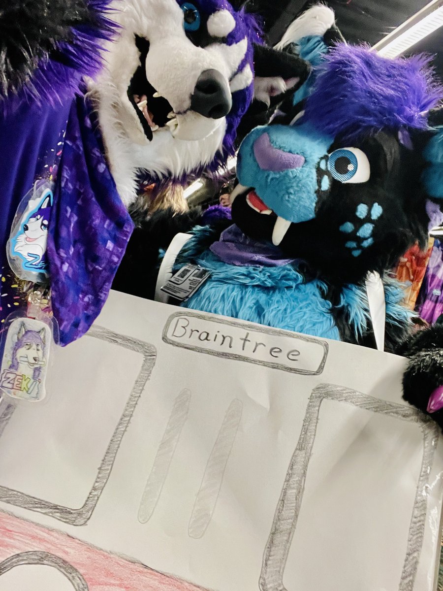 ZeekWolfy's tweet photo. All aboard the Braintree train!! #ANE2023 #FursuitFriday @Anthro_NE https://t.co/sAj6eh9ldj