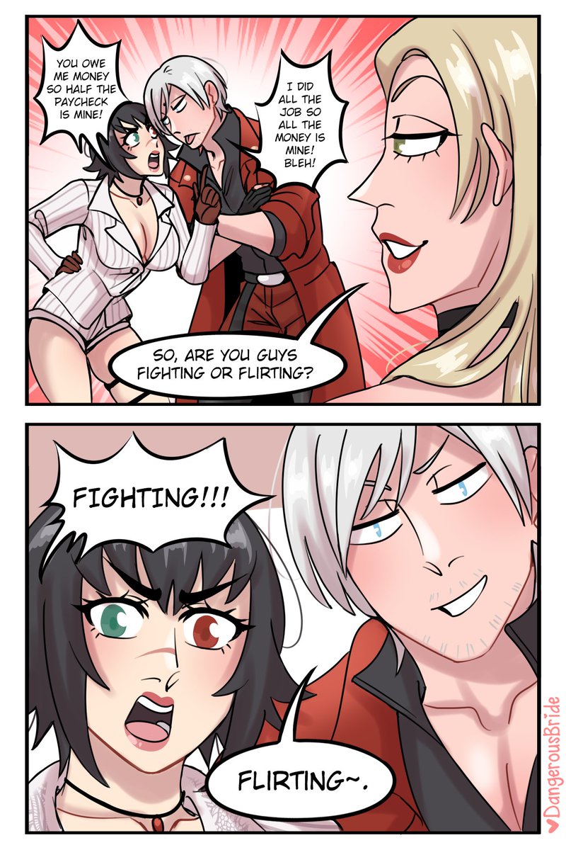 dangerousbride's tweet image. Fight or flirt 💥😘 #DevilMayCry