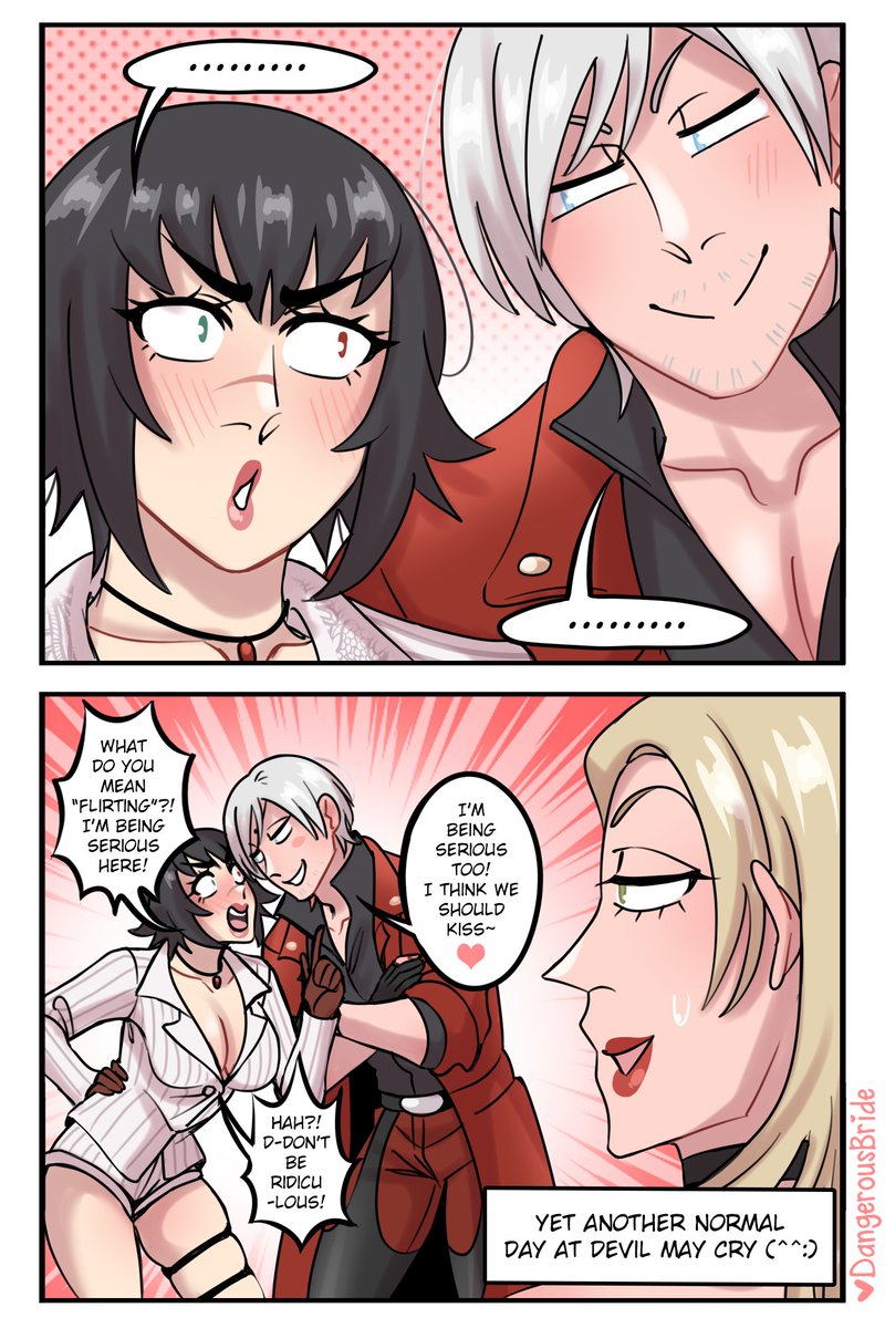 dangerousbride's tweet image. Fight or flirt 💥😘 #DevilMayCry