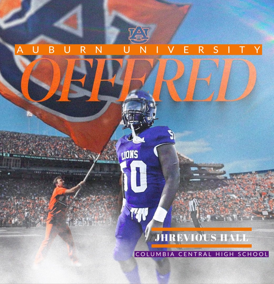 Congrats to @jhrevious for another @SEC offer! This time from @AuburnFootball !
#RestoreTheRoar #LionNation #RoarLions