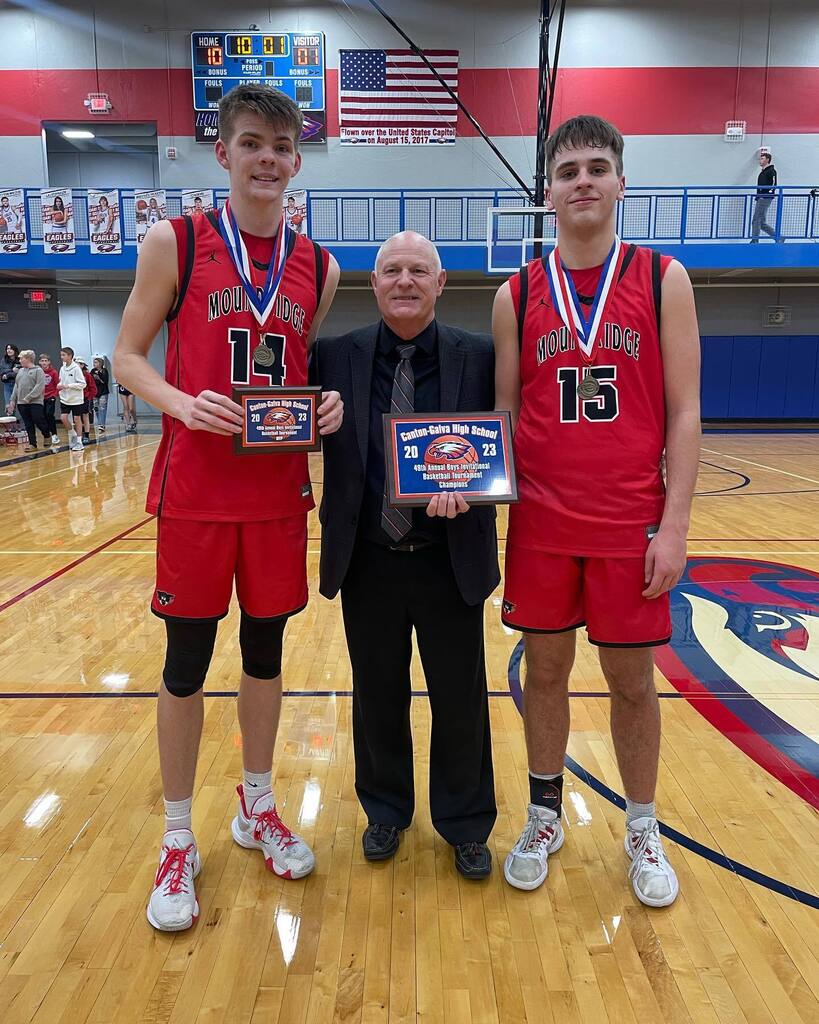 Senior Logan Churchill and sophomore Bear Moddelmog earned a place on the All-Tournament at the Canton-Galva Invitational. Congratulations! 🎉 #gocats instagr.am/p/CnqY-AruMB1/