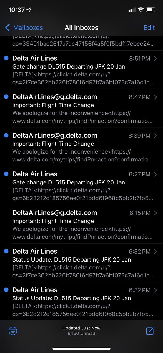 Sorry <a href="/Delta/">Delta</a> but this is unacceptable. Over 12 hr delay and no apparent weather emergency or outage to blame.