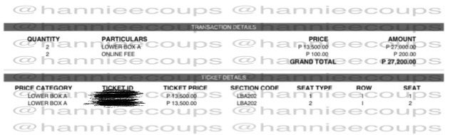 hannieecoups's tweet photo. wts lfb 
Treasure tour Hello in Manila

LOWER BOX A 202
- Row I Seat 1
- Row I Seat 2

RFS: got desired tix

- payment upon meet up
- meet up around cavite ( SM Bacoor, Tanza, Rosario)
- no extra charge

DM if interested!

#TREASUREinManila 
#TREASURE_HELLOinMANILA https://t.co/jxzvlVrvGs
