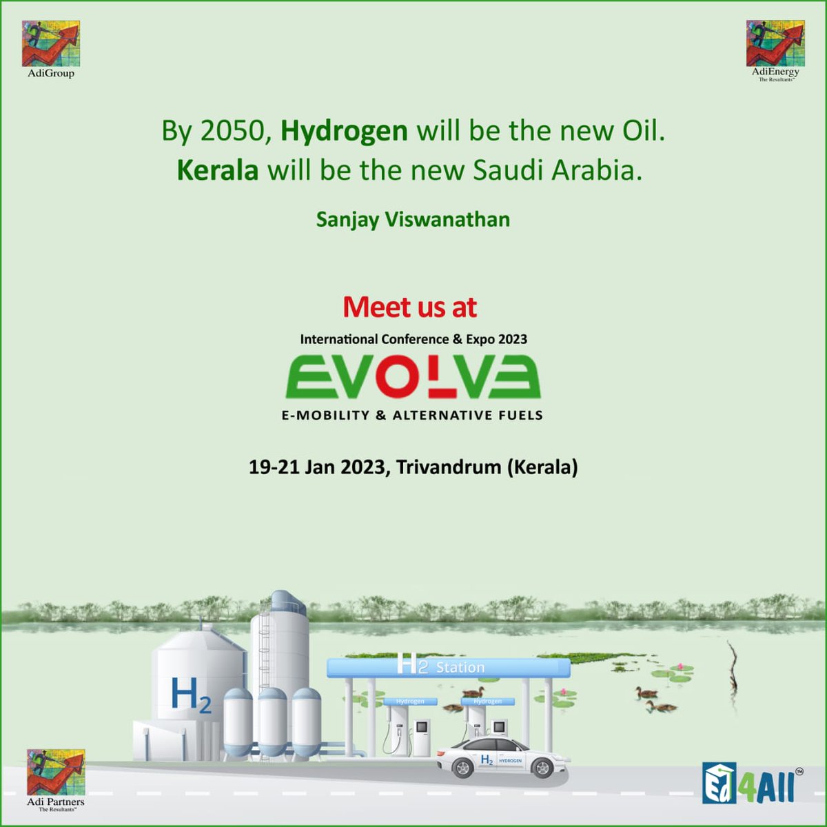 Bleap_Ed4All's tweet photo. By 2050, Hydrogen will be the new Oil. Kerala will be the new Saudi Arabia.
#Sustainability  #sustainableliving #nature #adipartners #adienergy #ed4all  #sanjayviswanathan #greeneconomy #hydrogen #evolve 

@SanjayViswa https://t.co/fSY69ZD54m