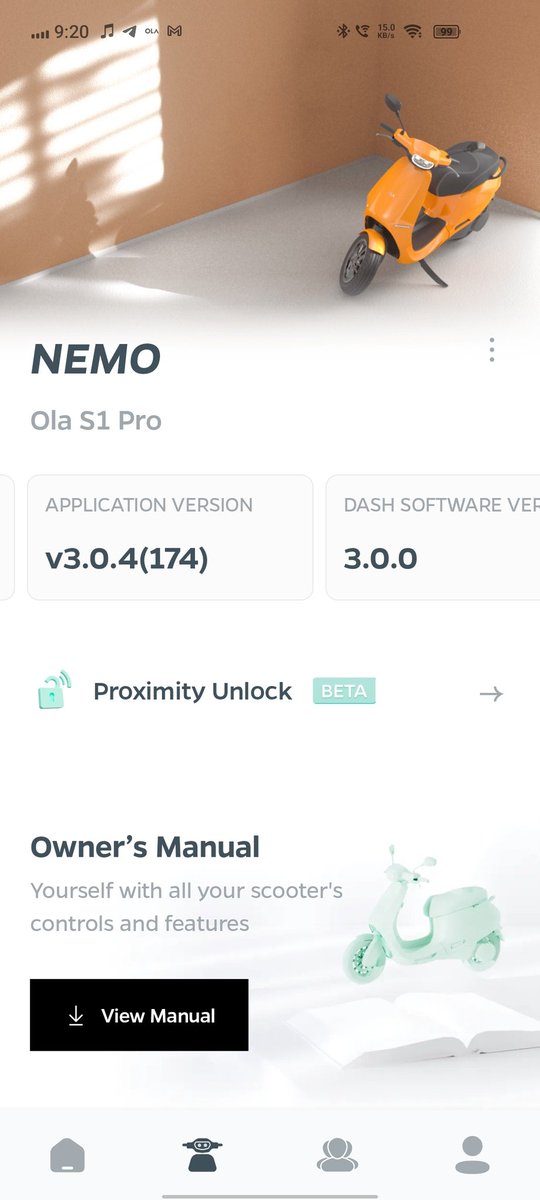 Arvind48956525's tweet photo. @OlaElectric @bhash what is this I am not able to connect with my scooter the service people don't know anything after 3.0 beta this is like this .Nemo is sleeping not able to see real time data.. https://t.co/8jFUwUXHI1