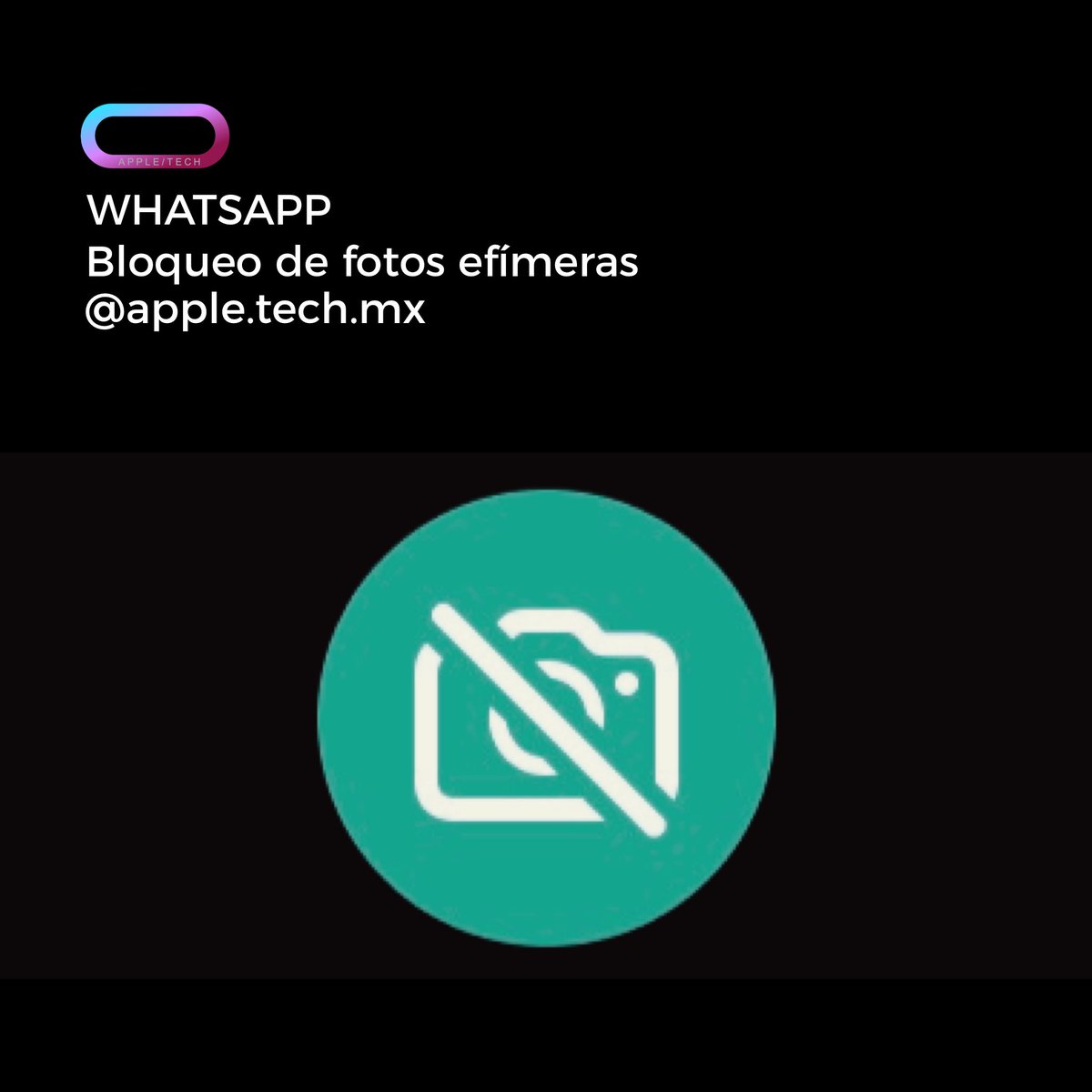 AppleTechmx's tweet photo. En la última actualización #Whatsapp incluyo mas seguridad para evitar capturas de pantalla a imágenes que envíes como efímeras.

Que te parece esta GRAN función para evitar la difusión de contenido sensible? #WhatsApp #Apple #Appletip #LCDLF3 https://t.co/k5E6Uc9UVT