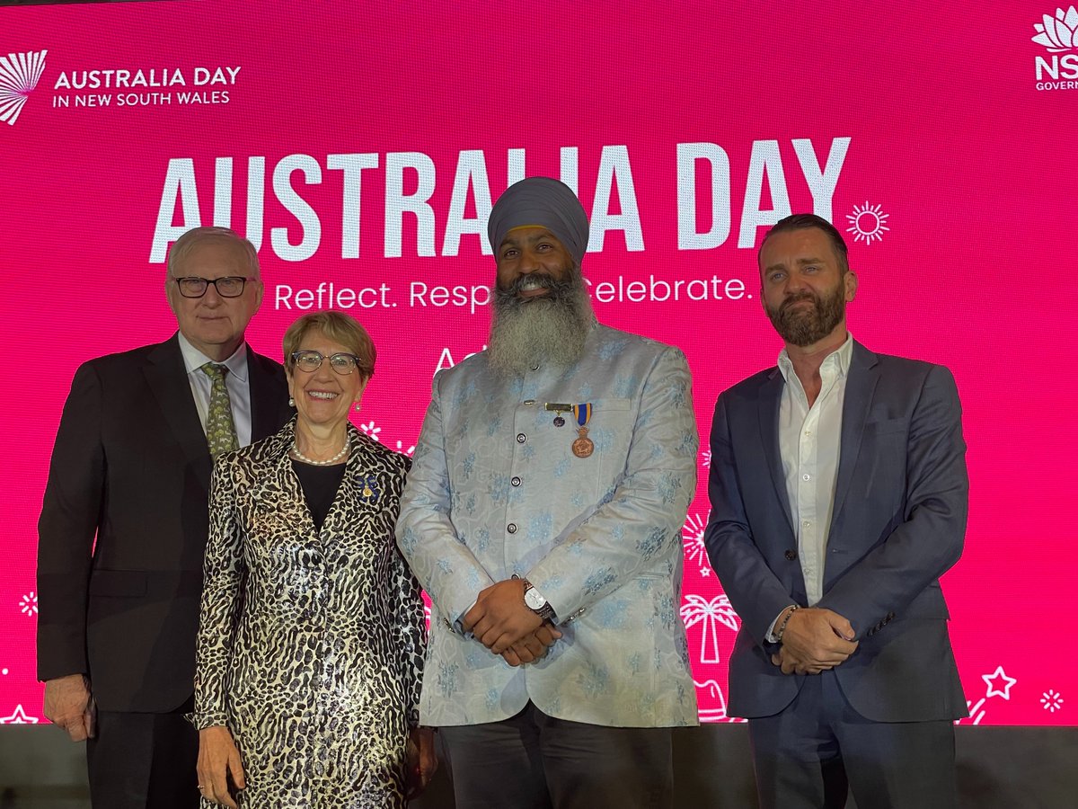 Inspiring Aust Day Address by Amar Singh, NSW 2023 Local Hero - reflecting on family, community, culture &amp; generosity.

Amar said in his address "I'm a proud Sikh, migrant and true blue Aussie" He sure is!

Watch Amar youtu.be/OfE3P7kokSg
<a href="/turbans4aus/">Turbans 4 Australia (T4A)</a> #reflectrespectcelebrate
