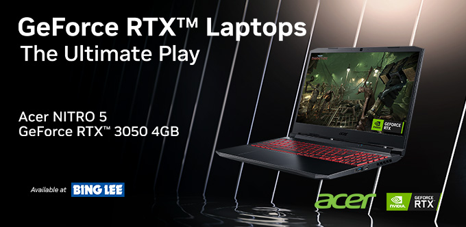 NvidiaANZ's tweet photo. Get the ACER NITRO 5 GeForce RTX3050 4GB GAMING LAPTOP for $999
Get it here: https://t.co/ZHeDImvyQC
#TheUltimatePlay https://t.co/gNnCCxdn3c