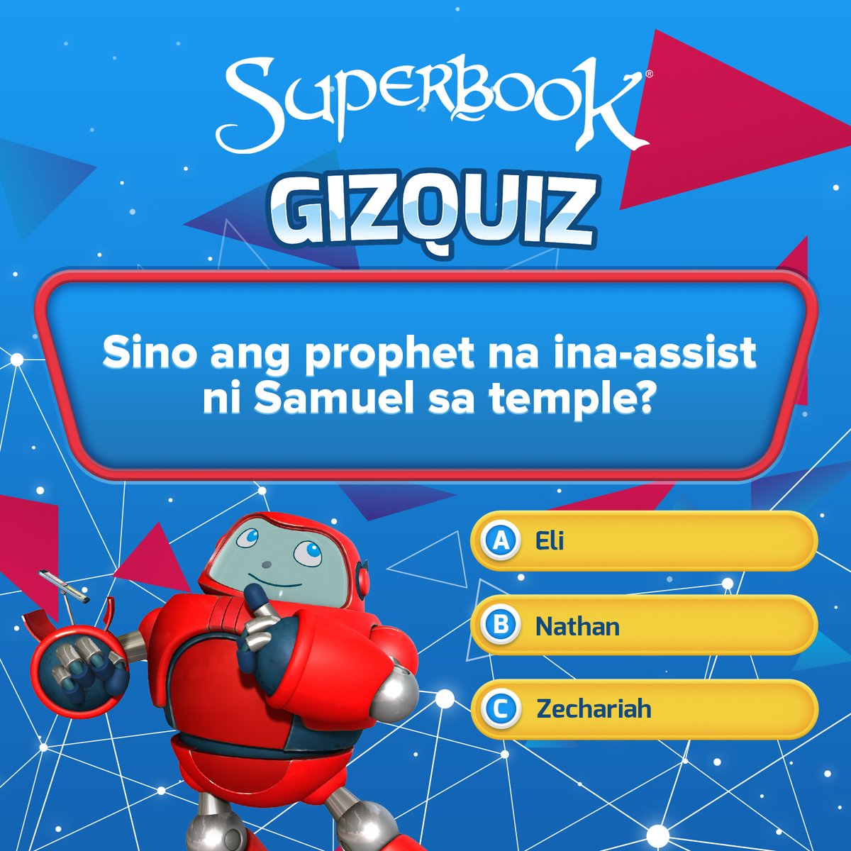 BatangSuperbook's tweet image. A, B, or C? Ano'ng tamang sagot sa GizQuiz natin? 🧐

#BibleQuiz #BibleChallenge #PlayTime
