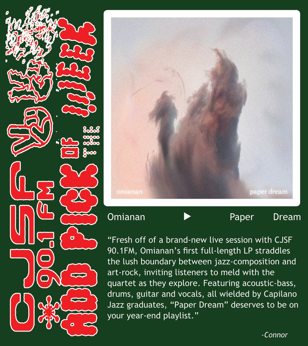 CJSF's tweet image. #Top9 #CJSFPicks for 2022, continued (again): Will McFarland, @DOMiAndJDBECK, Sessa, @omianan2