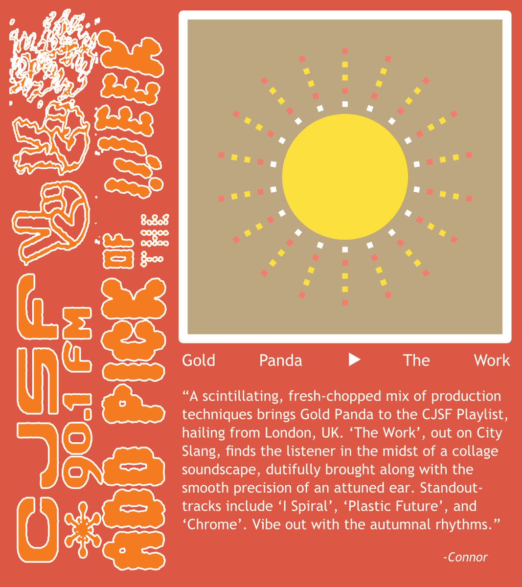 CJSF's tweet image. #Top9 #CJSFPicks for 2022, continued: @amidang, @MagdalenaBay, Buttering Trio, Gold Panda