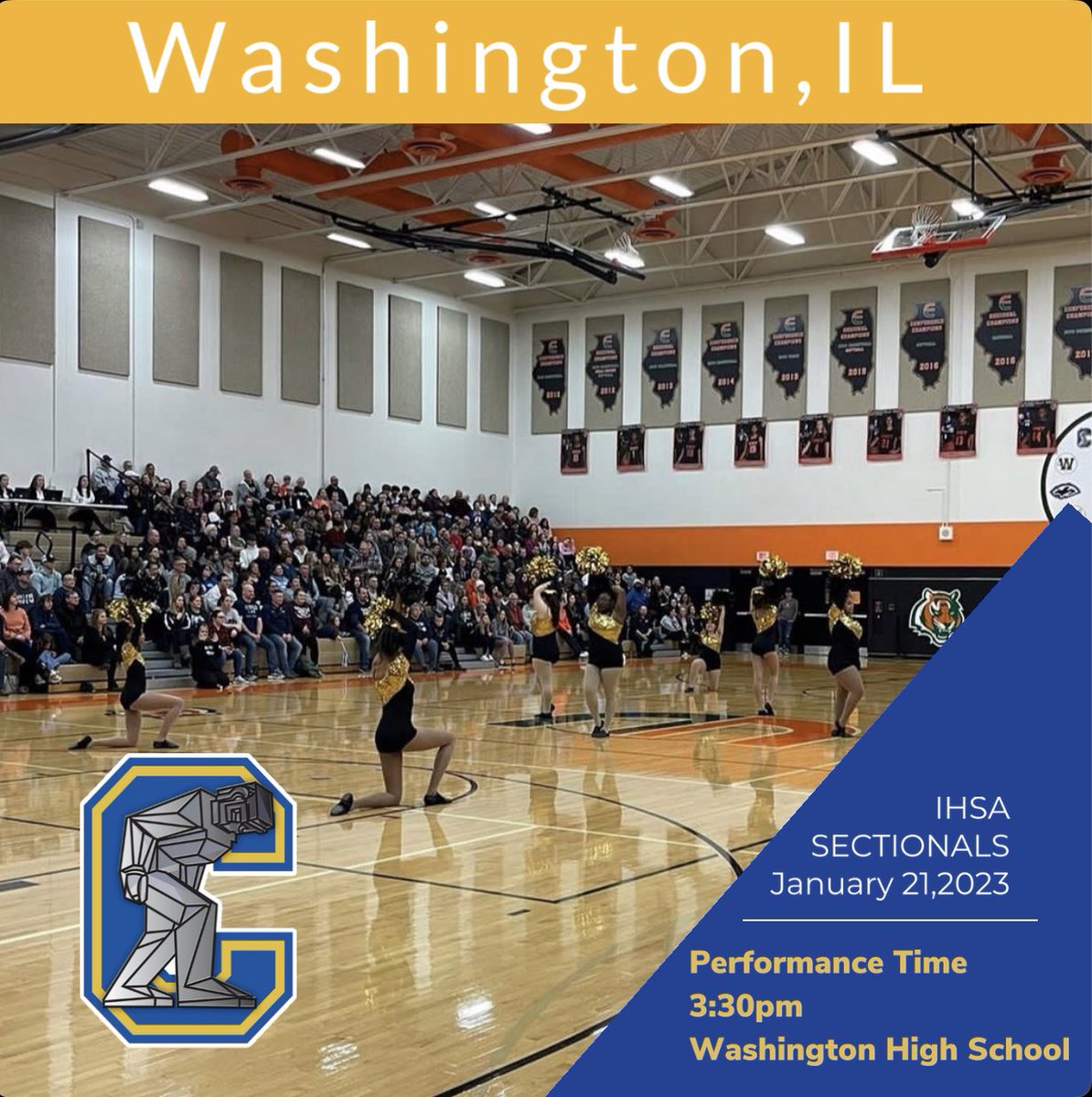 SteelmenPoms's tweet photo. Happy Sectionals EVE!! We hit the floor TOMORROW at 3:30pm in Washington,IL! #weready #sectionals #steelettes ππ https://t.co/pB5xPwRZIg