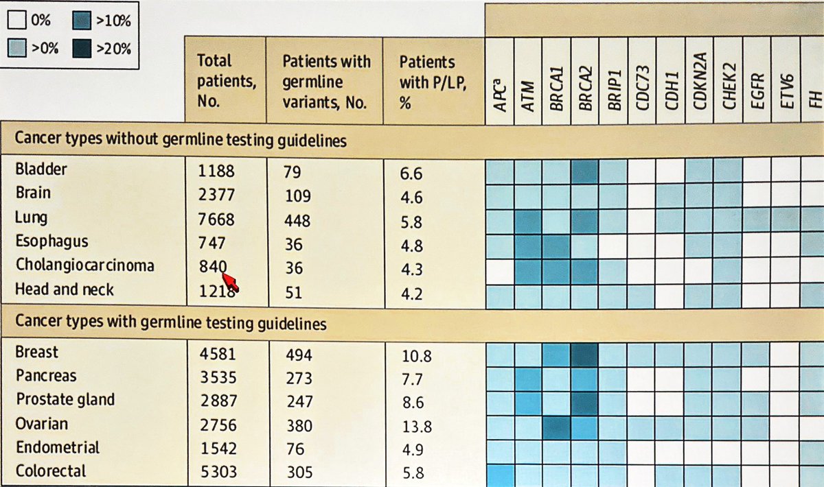 #GI23

👇🏾A tumor type to not forgot about 
#BRCA #DDR 🧬aberrations is #cholangiocarcinoma. <a href="/curecc/">Cholangiocarcinoma Foundation</a> 

Anywhere from 4-10% depending on race and regional variations. <a href="/OncoAlert/">OncoAlert</a>