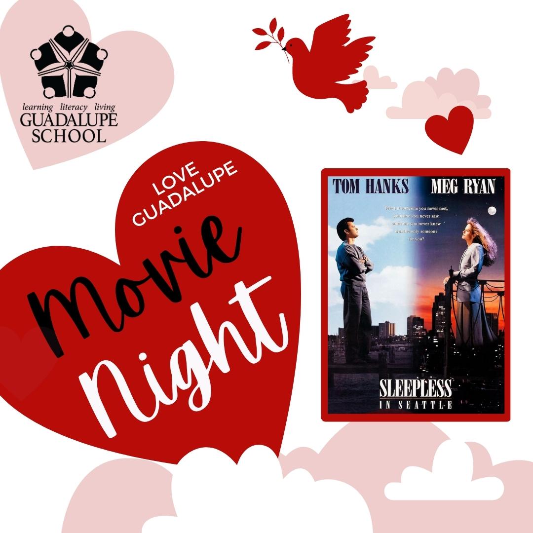 Join us on 2/6 to celebrate the season of love at our annual Love Guadalupe Movie Night &amp; don't forget to bring a date! We'll be showing the rom-com classic, Sleepless in Seattle at <a href="/Brewvies/">Brewvies Cinema Pub</a> (677 S 200 W Salt Lake City, UT 84101) from 6PM-9PM.
Tickets at guadschool.org/love-guadalupe!