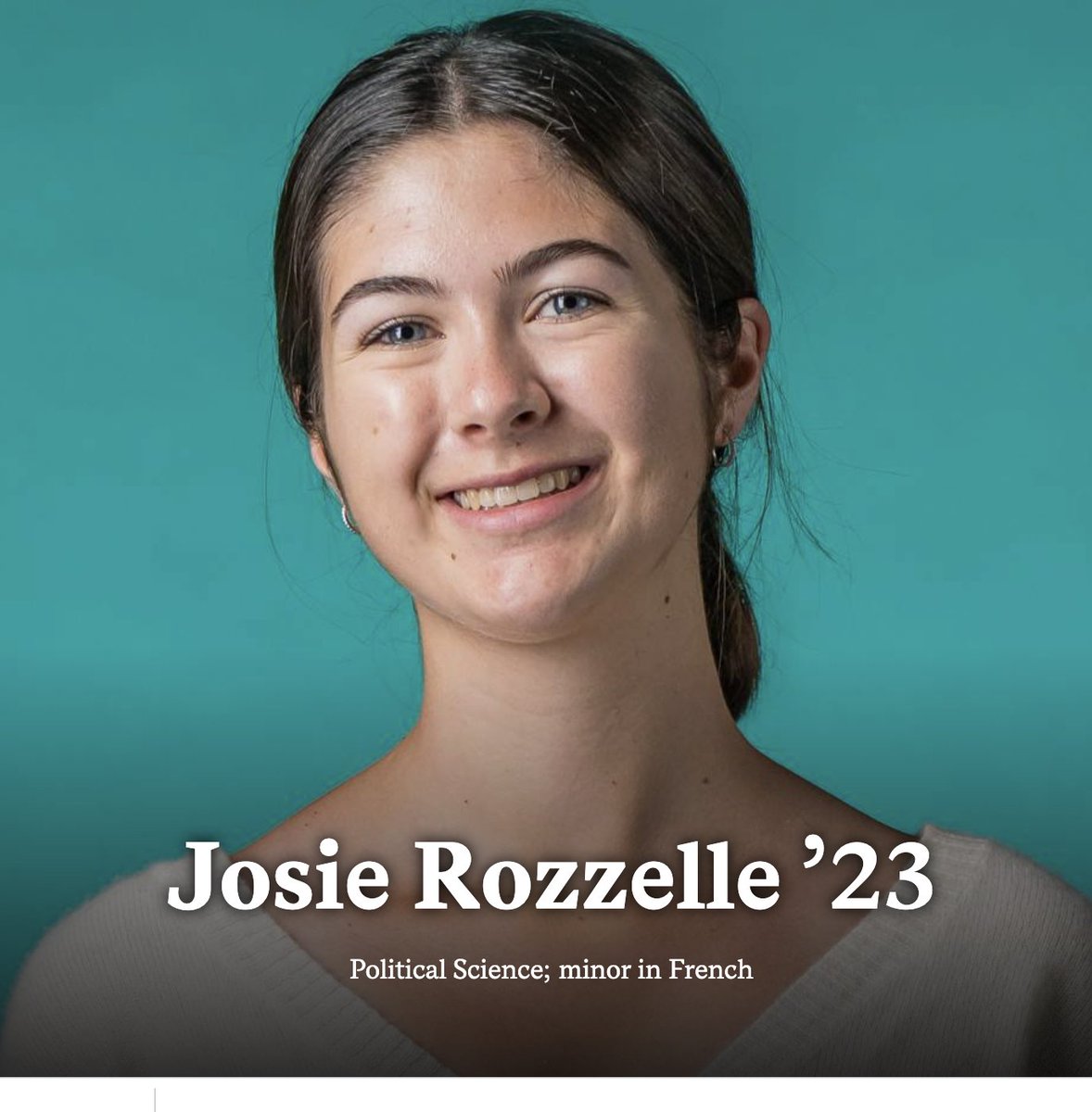 Colgate University on Twitter "Josie Rozzelle ’23 tells us how she