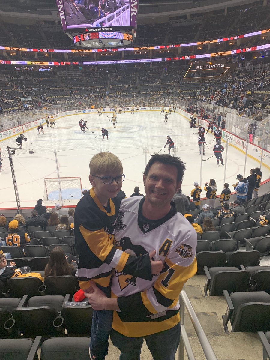 PolishHMR's tweet photo. Excited for his first @penguins game!! https://t.co/xLmJpOw2lh
