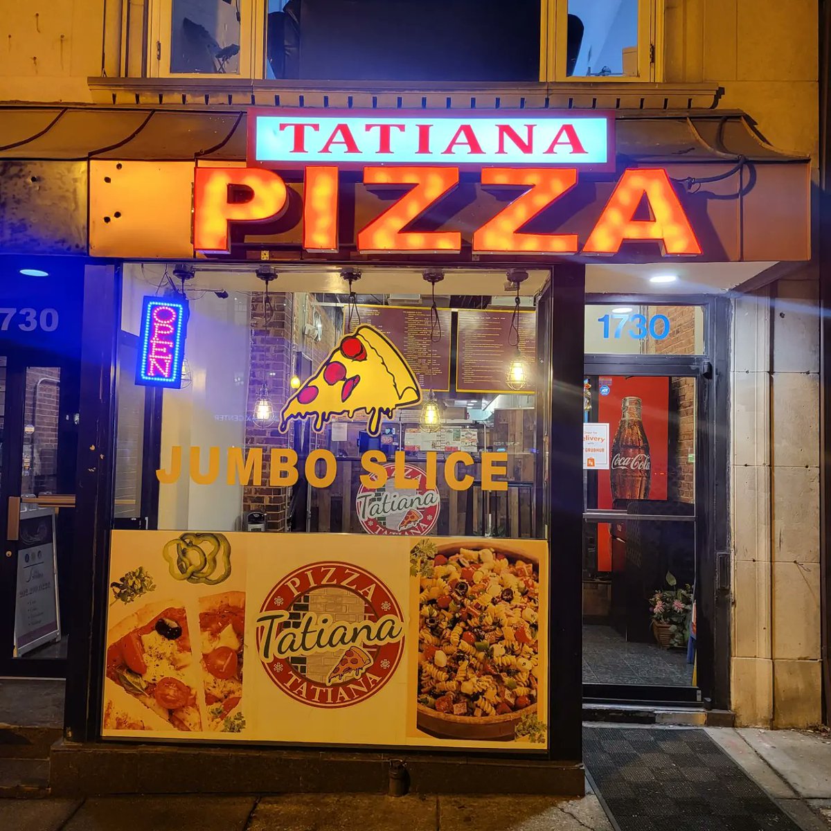 Boardroomdc's tweet photo. Tatiana Pizza is offering %20 off of carry out orders because they are awesome and we don't have a kitchen. Make your next slice a Jumbo one! #pizza #bringyourownfood #dupont #jumboslice ๐ https://t.co/MyjWCVByfv