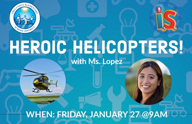 CVESD News (@cvesdnews) on Twitter photo Join #CVESD for our next Innovation LIVE! event, Heroic Helicopters!, led by our teacher at the Innovation Station, Ms. Lopez. The event will take place Friday, Jan. 27 at 9 a.m. bit.ly/ishelicopter <a href="/CV_InnovationSt/">Innovation Station</a> Join #CVESD for our next Innovation LIVE! event, Heroic Helicopters!, led by our teacher at the Innovation Station, Ms. Lopez. The event will take place Friday, Jan. 27 at 9 a.m. bit.ly/ishelicopter <a href="/CV_InnovationSt/">Innovation Station</a>