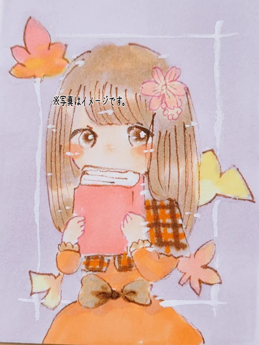 #キリトリ_セカイ 春、夏、秋、冬それぞれの世界の女の子です#アナログイラスト#女の子イラスト#コピック#イラスト#絵描きさんと繫がりたい 